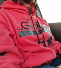 Load image into Gallery viewer, Red/Black Tie Dye &quot;IGFM&quot; Logo Hoodie
